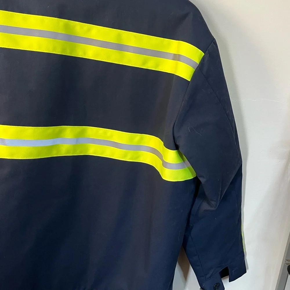 Uniwear By UniFirst Quilted Safety Jacket Sz XL - Picture 7 of 8